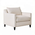 Sessel mit Armlehnen in Creme/Schwarz, 84 x 85 x 88 cm